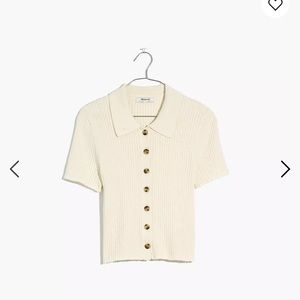 NWT Barbrook Button-Front Sweater Polo